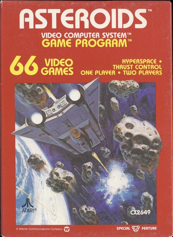 Asteroids box art